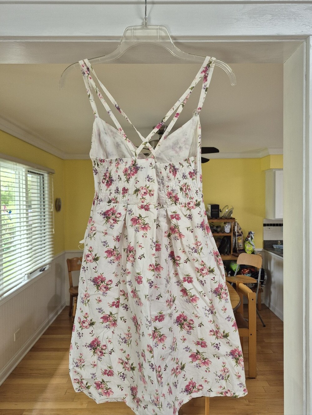 dELIA*S Floral White Pink Strappy Sundress - Picture 5 of 9